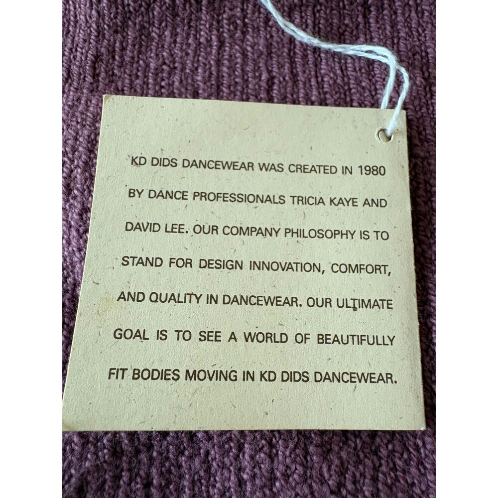 KD Dance New York Mauve Knit Fold Down Waist Ballet Dance Shorts Adult Medium - Picture 9 of 10